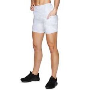 Yogalicious LUX white camo bike shorts